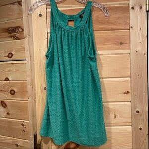 Elegant Green Sleeveless Top